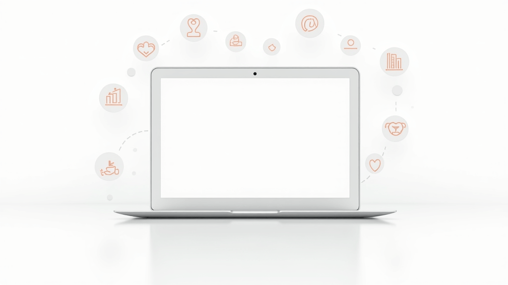 building an online presence with website and social media icons